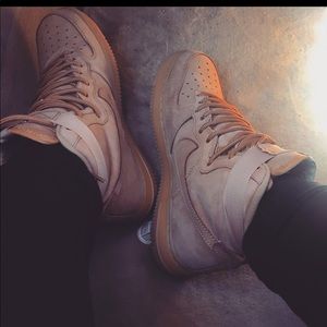 Air Force 1 wheat high top